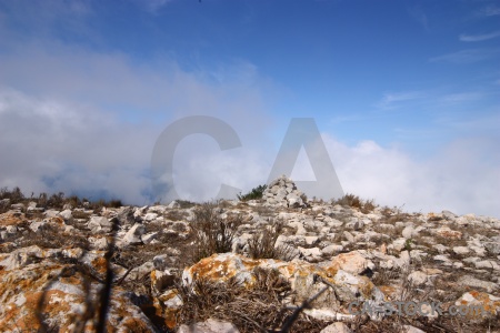 Montgo cloud plant javea rock.