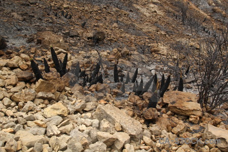 Montgo fire ash burnt europe javea.