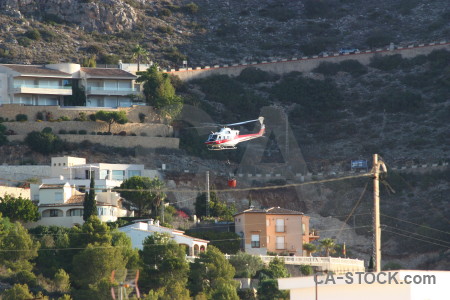 Montgo fire firefighting europe spain helicopter.