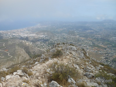 Montgo plant cloud javea rock.