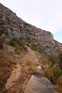 Montgo rock plant sky javea.