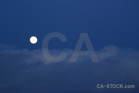 Moon blue cloud.