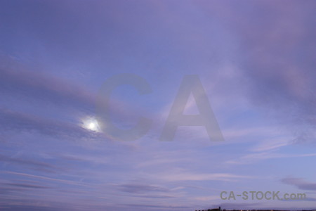 Moon cloud sky.