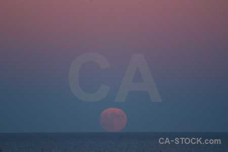 Moon sky europe spain sea.