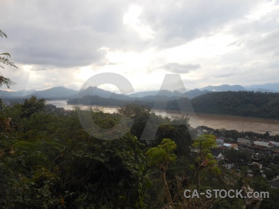 Mount phu si tree river asia mount phou.