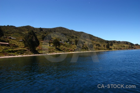 Mountain andes water lake titicaca altitude.