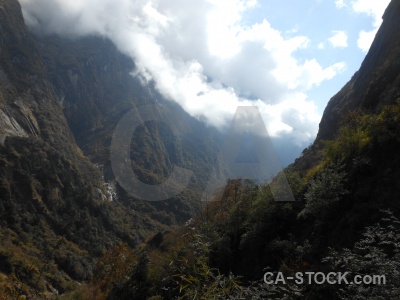 Mountain annapurna sanctuary trek valley asia south.