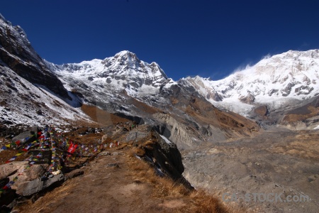 Mountain annapurna south valley nepal altitude.