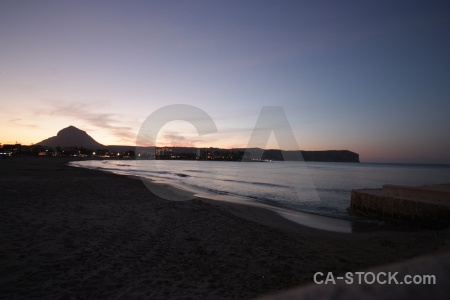 Mountain cloud montgo javea sea.