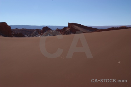 Mountain cordillera de la sal chile valle luna sand.