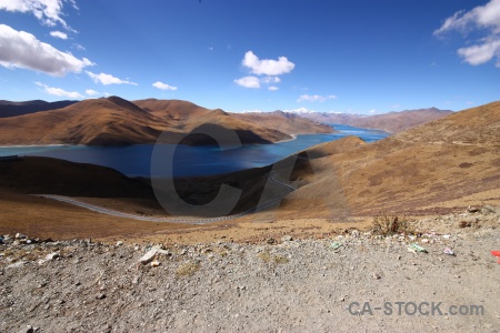 Mountain dry asia pass sky.