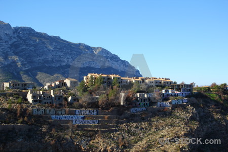 Mountain europe sky javea spain.