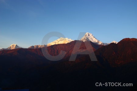 Mountain hiunchuli himalayan south asia annapurna.