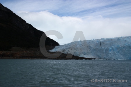 Mountain ice lake argentino argentina cloud.