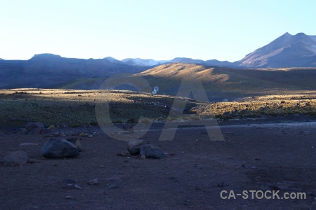 Mountain landscape el tatio chile atacama desert.