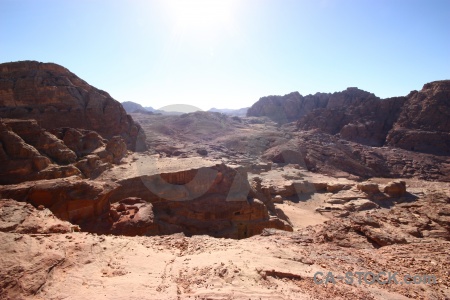 Mountain nabataeans carving historic jordan.