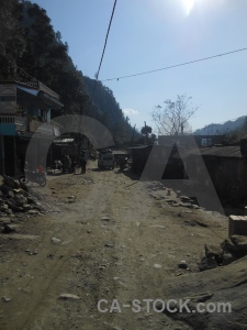 Mountain nayapool road building south asia.