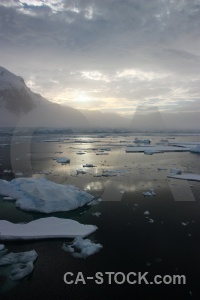 Mountain reflection channel antarctic peninsula gunnel.