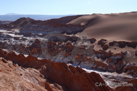 Mountain rock landscape salt valle de la luna.