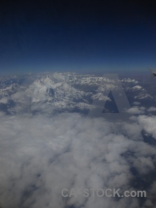 Mountain sky snowcap everest asia.