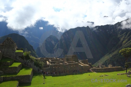 Mountain stone peru unesco cloud.