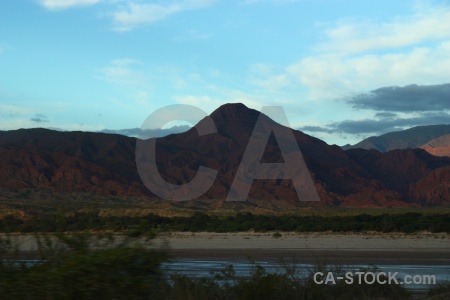 Mountain valley south america rock water.