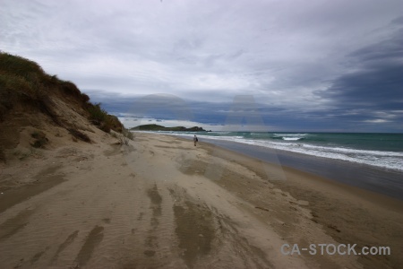 New zealand sand south island beach water.