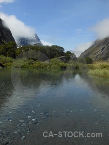 New zealand sky cloud rock stone.