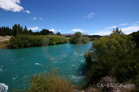 New zealand tree south island cloud river.