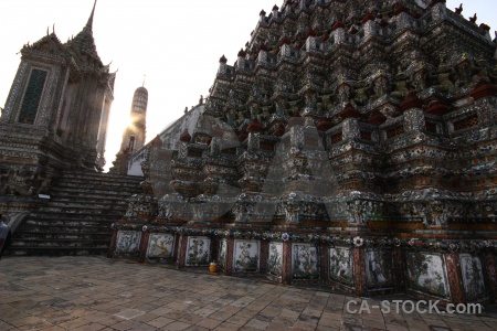 Ornate buddhism temple thailand bangkok.