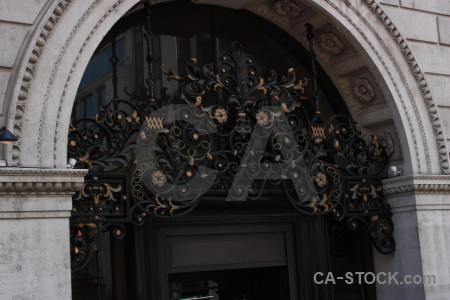 Ornate building black.