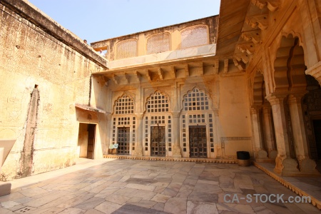 Palace building amber fort amer archway.