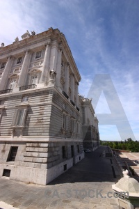 Palace europe madrid sky cloud.