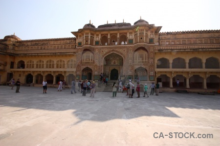 Palace person asia amer amber fort.