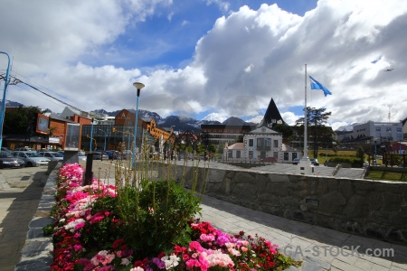 Patagonia building flag plant ushuaia.