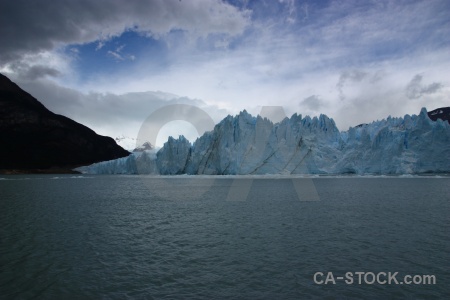 Patagonia terminus ice cloud mountain.