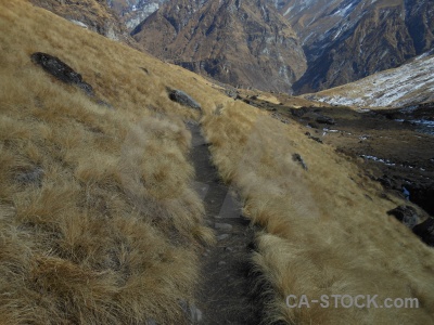 Path trek himalayan sky nepal.