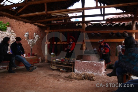 Person chinchero altitude south america andes.