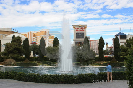 Person fountain white.