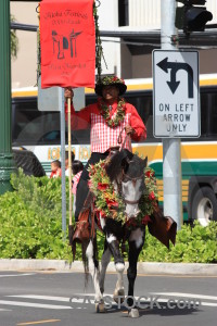 Person horse green animal yellow.