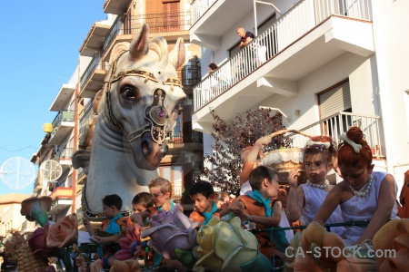 Person javea building float fiesta.