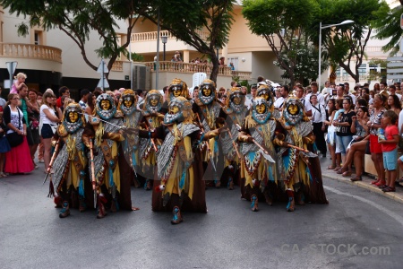 Person moors group javea fiesta.