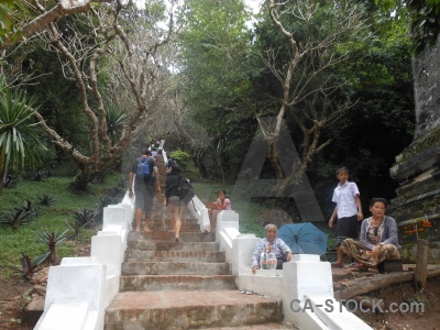 Person mount phousi phu si phou asia.