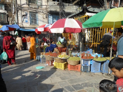 Person south asia nepal road market.