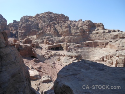 Petra mountain sky rock jordan.