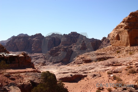 Petra rock cliff historic archaeological.