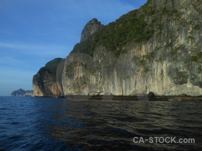 Phi phi island sky southeast asia rock sea.