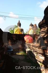 Phra chedi chaimongkol southeast asia step wat yai chai mongkhon buddhism.