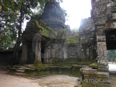 Pillar khmer stone unesco southeast asia.