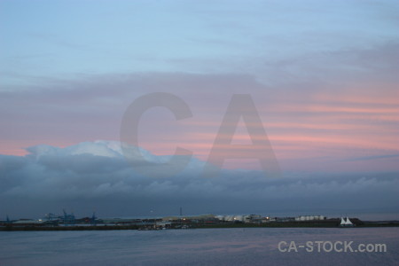 Pink cloud sky.